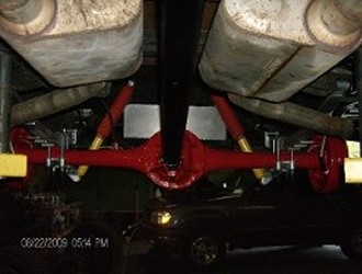 Red Truck Under View